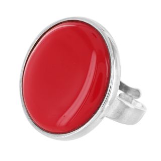 Bague Bidule Couleur Argent Rose
