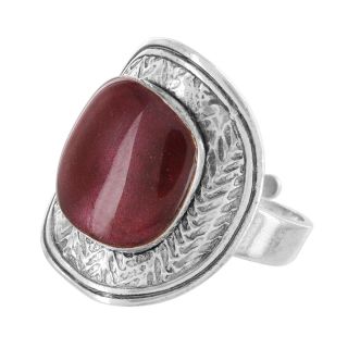 Bague Ceramik Couleur Argent Marron