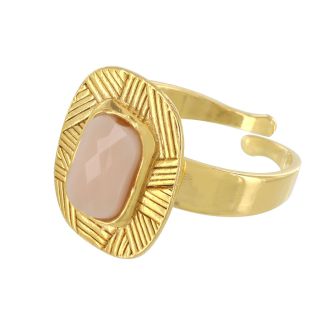 Bague Joyeuse Couleur Dore Blanc