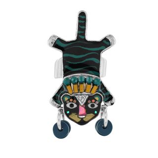 Bague Pacha Couleur Argent Noir