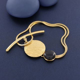 Bracelet Instinct Couleur Dore Bleu