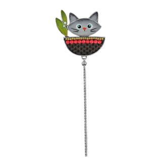 Broche Gros Malin Couleur Argent Multi