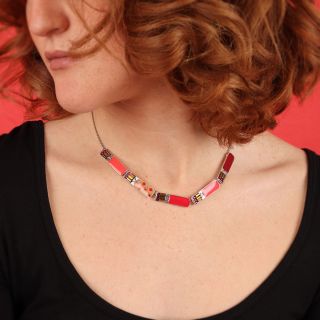 Collier Blush Couleur Argent Rose