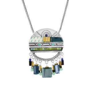 Collier Metropolitain Couleur Argent Bleu