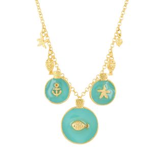 Collier Replay Couleur Dore Bleu
