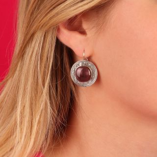 Dormeuses Ceramik Couleur Argent Marron