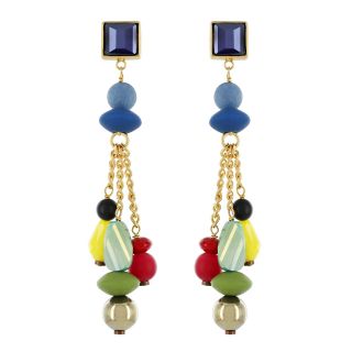 Puces Glam Rock Couleur Dore Multi